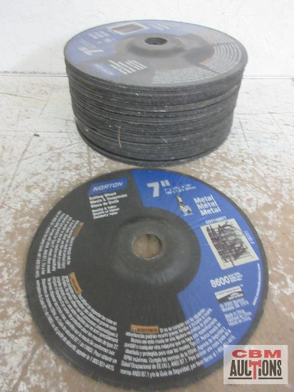 Norton 7" x 1/16" x 7/8" Cut Off Wheel, Metal - Set od 36(+/-)