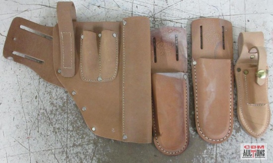 4pc Leather Tool Holder Set