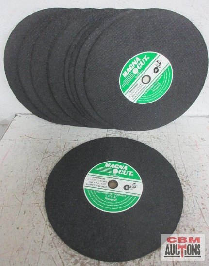 Magna Cut 14" x 5/32" x 20mm, Masonry Cut Off Wheels - Set of 10(+/-)