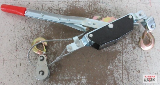 Wisdom 2 Ton 2 Hook Power Puller, 4,000LB Pulling Capacity