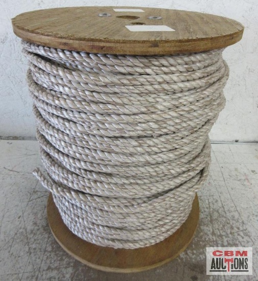 Spool of Tan Split Film Rope 3/8" x 600' (+/-)