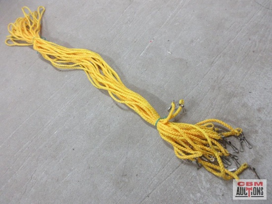 Yellow Polypropylene Animal Leashes - Set of 20(+/-)