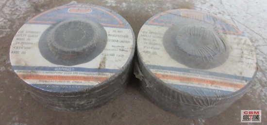 Wisdom 4" x 1/4" x 5/8" Depressed Center Grinding Wheels - Set of 10(+/-)