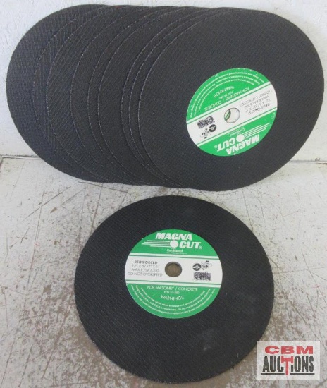 Continental Magna Cut 12" x 5/32" x 1" Reinforced Masonry/Concrete Cut Off Wheels - Set of 10(+/-)