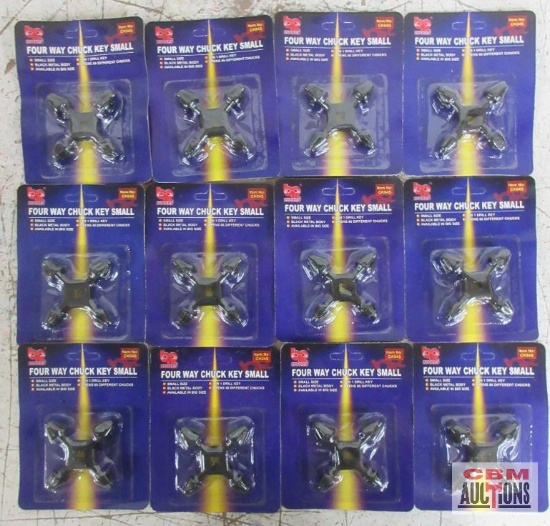 BR Tools CK04S Four Way Chuck KEy Small - Set of 12(+/-)