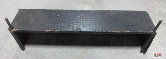 Black Pegboard Display Shelf