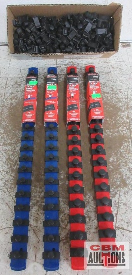 Ernst 8404 Dura-Pro Twist Lock 18" Socket Organizer 3/8" Drive - Set of 2 Ernst 8402 Dura-Pro Twist