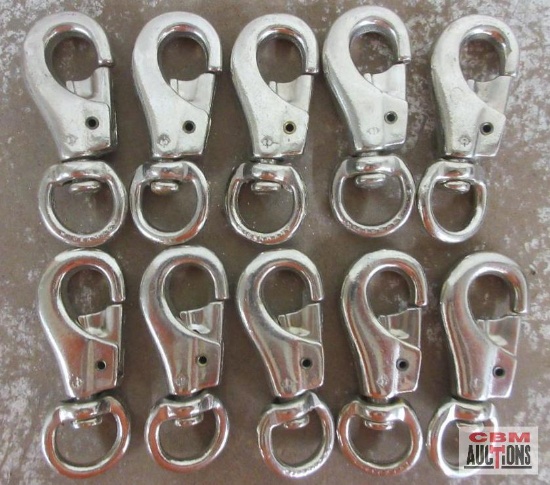 #3142 _ 7/8" Bull Snaps w/ Swivel End - Set of 10