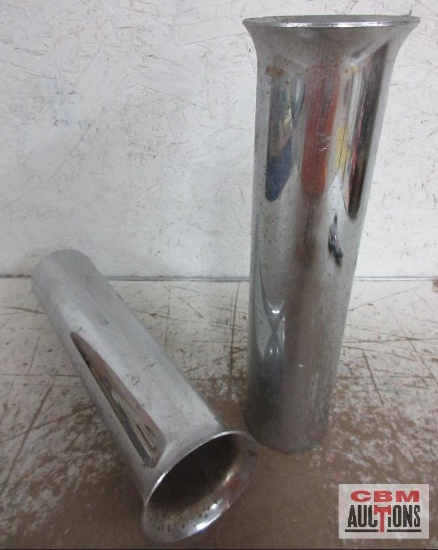Pair of Exhaust Tips w/ Fluted End