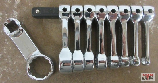 T & T Tools 93227 9pc SAE 3/8" Drive Torque Adapter Set 1/4", 5/16", 3/8", 7/16", 1/2", 9/16",