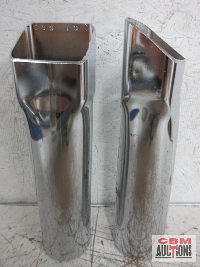 Pair of Rectangular Beveled Exhaust Tips