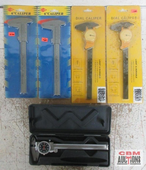 Caliper Assortment TM51000Dial Caliper w/ Storage Case, Dial Calipers & 6" Calipers