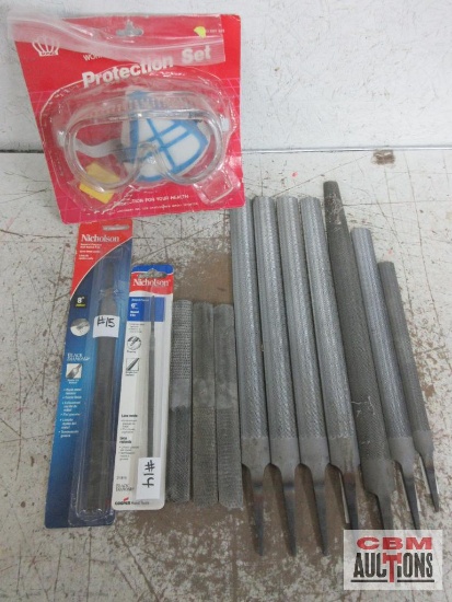 Metal File Assortment & 3pc Worker's Protection Set