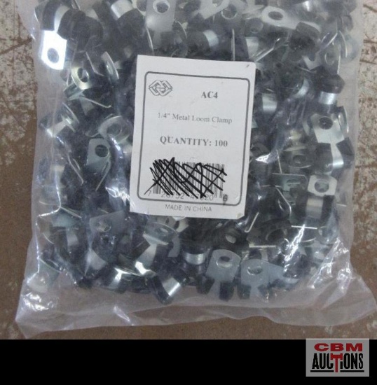 Mize AC4 1/4" Metal Loom Clamps - Set of 100(+/-)