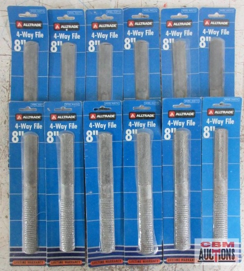 Alltrade 545-F-8 4-Way File 8" - Set of 12