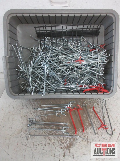 Gray Tote & Pegboard Peg Assortment