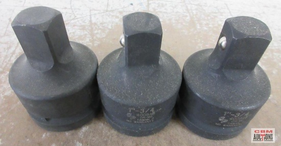 Grey Pneumatic 4008AB 1" Drive x 3/4" Male Adapter w/ Friction Ball - Set of 3