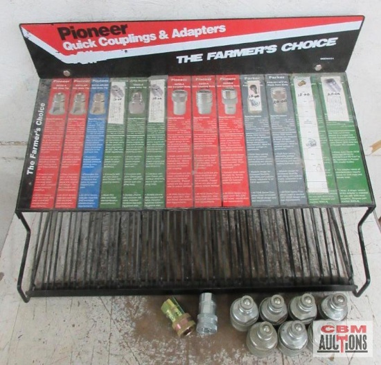 Pioneer Quick Coupling & Adapter Display w/ Couplers & Misc. Fittings