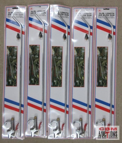 PTC-312 24" Air Blow Guns, 1/4" NPT - Set of 5