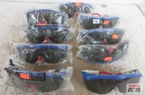 Crews Red White Blue Safety Glasses - Set of 9