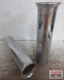 Pair of Exhaust Tips w/ Fluted End