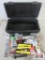 Black & Decker Tool Box w/ Office Supplies Rubber Bands, Stapler, Staples, Paper Clips, Box Knife