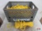 Gray Crate of Yellow Braided Polypropylene Rope - Various Sizes
