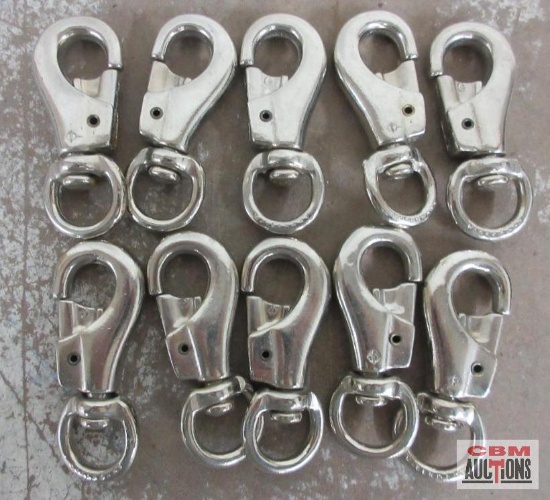 #3142 _ 7/8" Bull Snaps w/ Swivel End - Set of 10