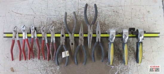Magnetic Source 24" Magnetic Tool Rail w/ Plier & Ratchet Assortment