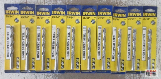 Irwin 60525 25/64" General Purpose Drill Bits - Set of 10