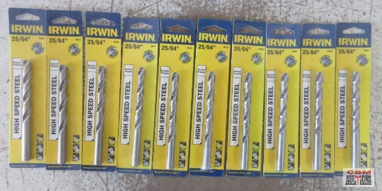 Irwin 60525 25/64" General Purpose Drill Bits - Set of 10