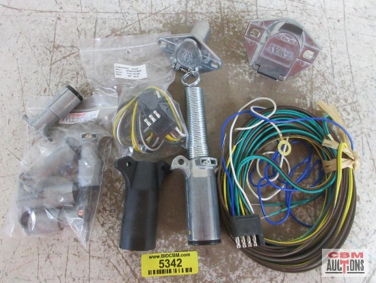Mize 7 & 6 Way Connectors, Wiring Harnesses, 7 Pin Trailer Connector, Male, Misc Trailer Connectors