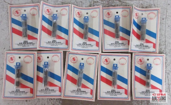 AES Industries 231 3/8" Spot Blades - Replacement Weld Cutter Blades - Set of