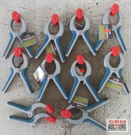 Grip 34067 6" Aluminum Spring Clamps - Set of 9(+/-)