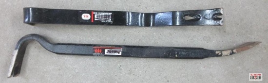 IIT 24" Wrecking Pry Bar & 18" Curved Pry Bar