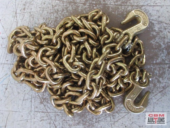 Peerless H3226-5520 G-70 3/8" x 16' Chain w/ Clevis Grab Hooks
