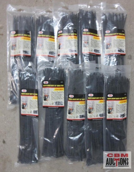 IIT 26273 100pc Heavy Duty 14" Cable Ties - Set of 10+/- Packs
