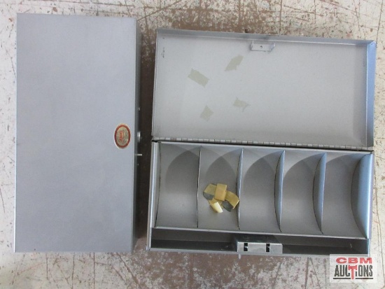 Curmanco Metal Cash Boxes w/ Keys - Set of 2