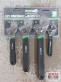 Grip 87042 4pc Adjustable Wrench Set mm/SAE - 6