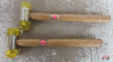 Yellow Double Face Hammers - Set of 2