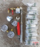 Dual Truck Tire Gauge, Combination Wrench, Couplers, Pressure Gauges, Shut Off Valves & Misc.