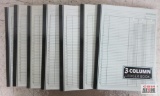 3 Column Ledger Books - Set of 7(+/-)