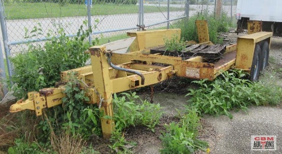 1985 Ditchwitch T8 80"x13' Tandem Axle Trailer Equipment Trailer, With Flip Up Ramps (Not Been Moved