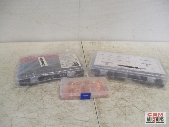 Assortment Of Butt Splices, Copper Rings & Barb Fittings