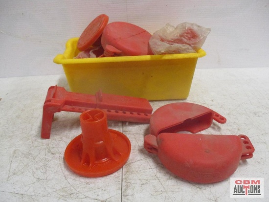 Assortment Of Lock Out Covers & Rebar Caps *1