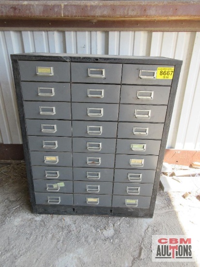 27 Drawer Metal Parts Cabinet *2