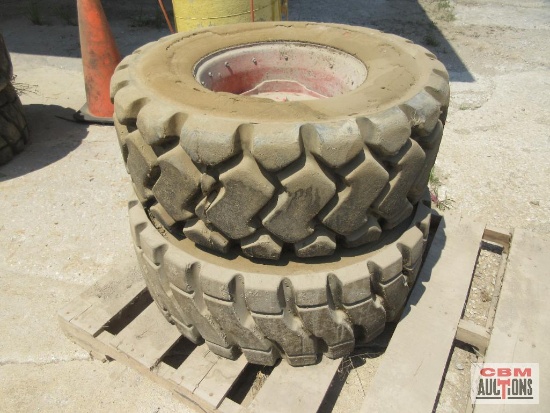 (2) Foam Filled 12x16.5 Skid SteerTires *2