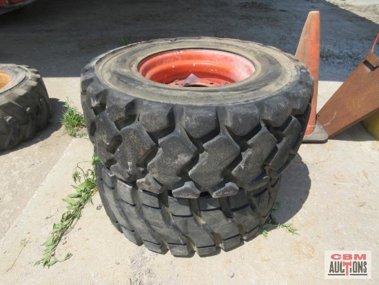 (2) Foam Filled 12x16.5 Skid Steer Tires *2