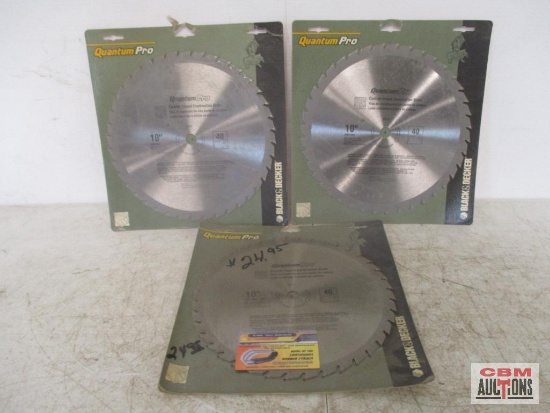 (3) Quantum Pro 10" Saw Blades *1