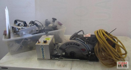 Fleker Track Master With SkilsawHD5860 Worm Drive Saw *3